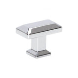 Atlas - Sweetbriar Lane Rectangle Knob 1 3/8 Inch Polished Chrome - Polished Chrome