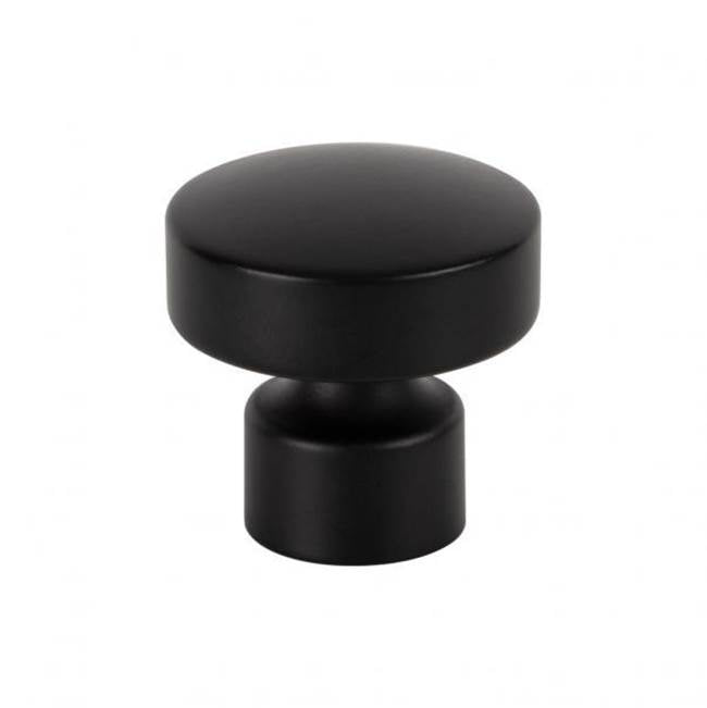 Atlas - Lennox Knob 1 1/4 Inch Matte Black - Matte Black