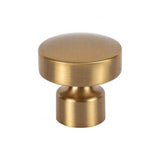 Atlas - Lennox Knob 1 1/4 Inch Warm Brass - Warm Brass