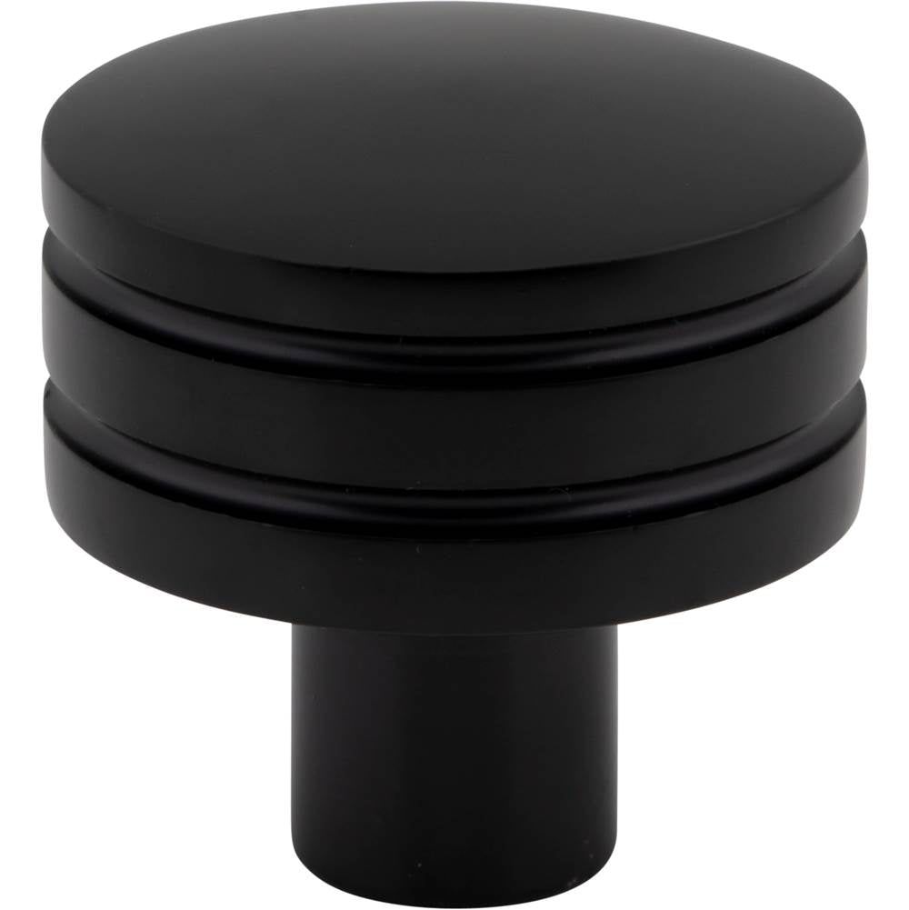 Atlas - Griffith Knob 1 1/4 Inch Matte Black - Matte Black