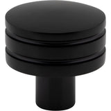 Atlas - Griffith Knob 1 1/4 Inch Matte Black - Matte Black