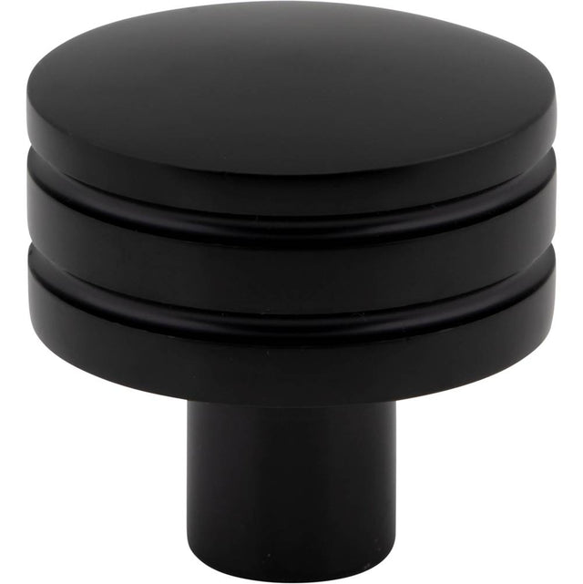 Atlas - Griffith Knob 1 1/4 Inch Matte Black - Matte Black