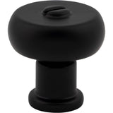 Atlas - Everitt Knob 1 3/16 Inch Matte Black - Matte Black