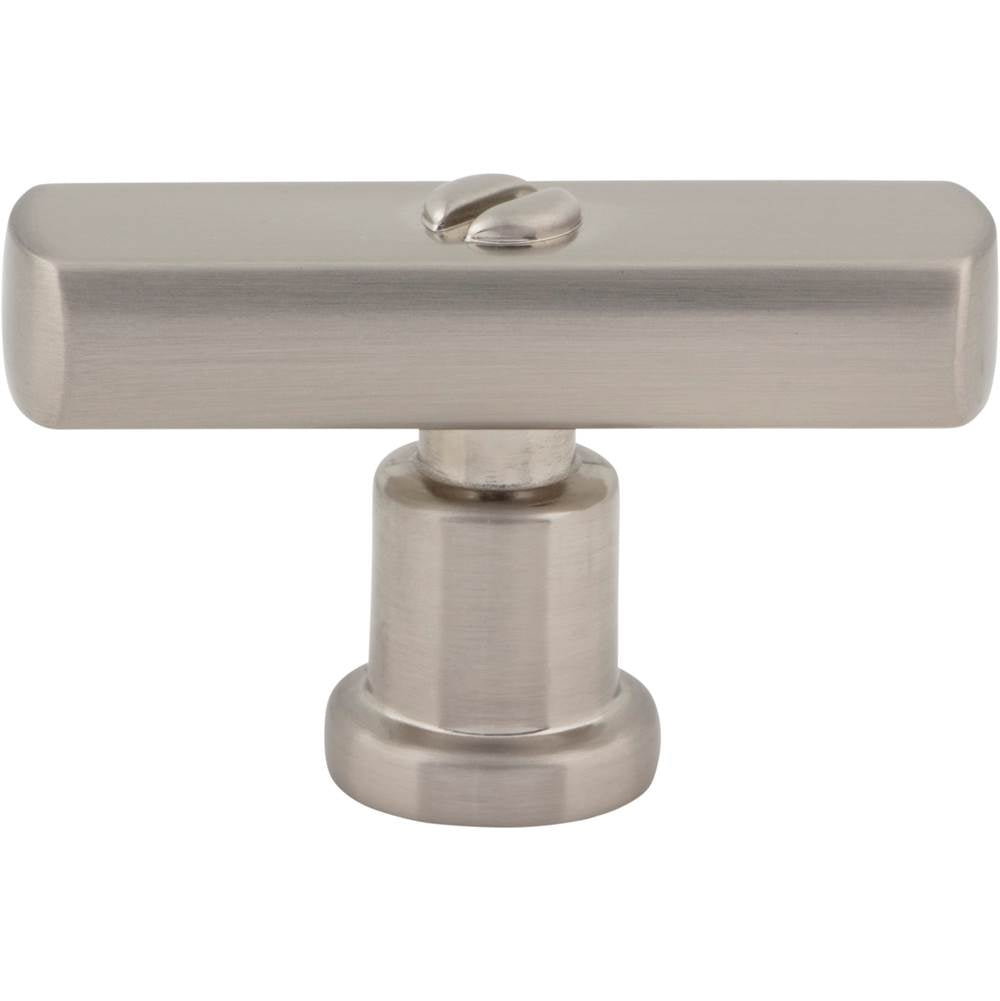 Atlas - Everitt T-Knob 2 Inch Brushed Nickel - Brushed Nickel
