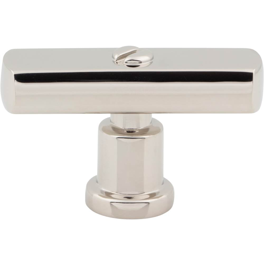 Atlas - Everitt T-Knob 2 Inch Polished Nickel - Polished Nickel
