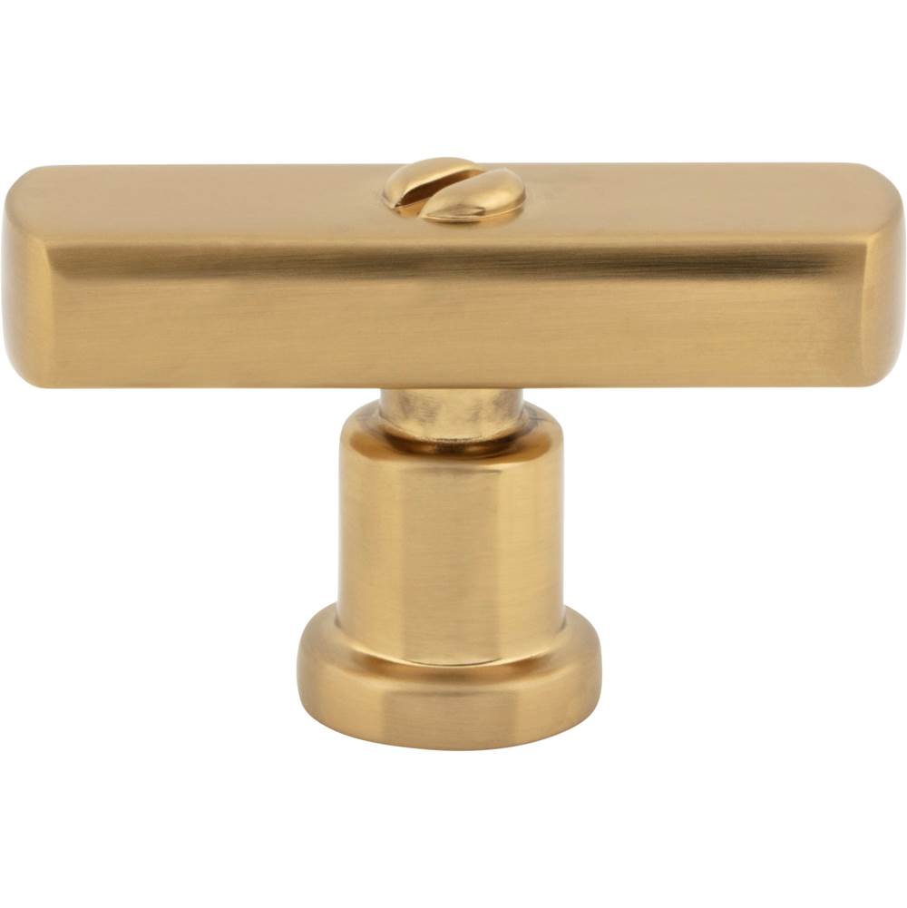 Atlas - Everitt T-Knob 2 Inch Warm Brass - Warm Brass