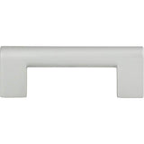 Atlas - Round Rail Pull 3 Inch (c-c) Matte Chrome - Matte Chrome
