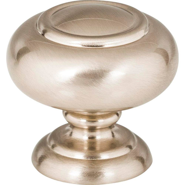 Atlas - Victoria Knob 1 1/4 Inch Brushed Satin Nickel - Brushed Nickel
