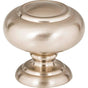 Atlas - Victoria Knob 1 1/4 Inch Brushed Satin Nickel - Brushed Nickel