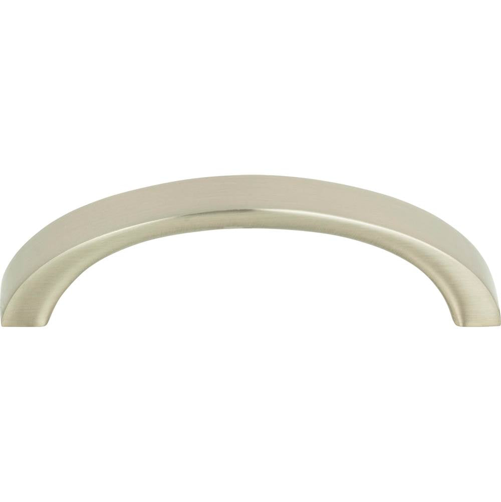 Atlas - Tableau Curved Pull 2 1/2 Inch (c-c) Brushed Nickel - Brushed Nickel