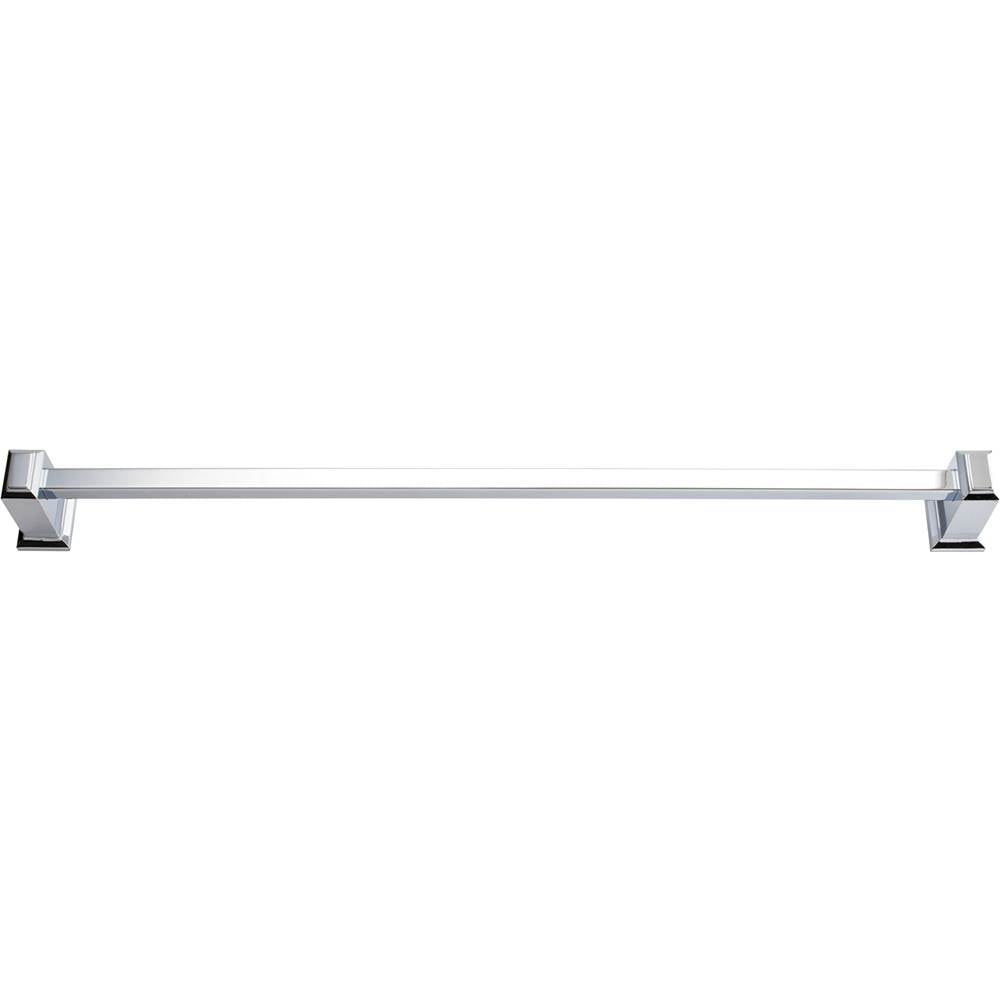Atlas - Sutton Place Bath Towel Bar 18 Inch Single Polished Chrome - Polished Chrome
