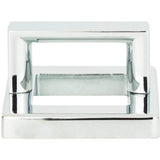 Atlas - Tableau Square Base and Top 1 7/16 Inch (c-c) Polished Chrome - Polished Chrome