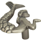Atlas - Mermaid Knob Left 2 1/2 Inch Pewter - Pewter