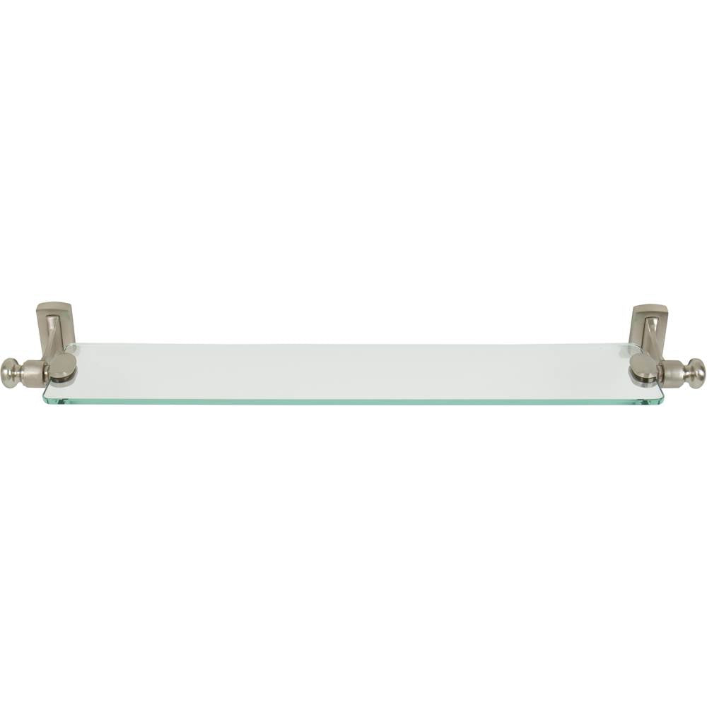 Atlas - Legacy Bath Glass Shelf 24 Inch Brushed Nickel - Brushed Nickel