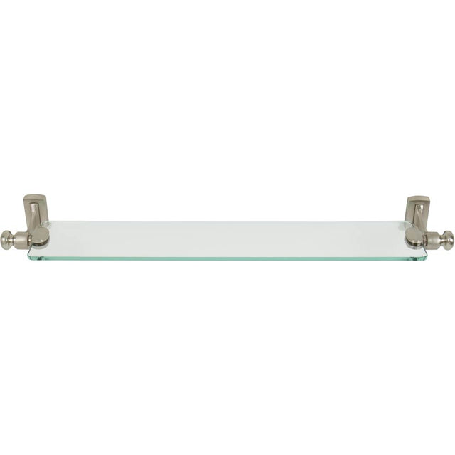 Atlas - Legacy Bath Glass Shelf 24 Inch Brushed Nickel - Brushed Nickel