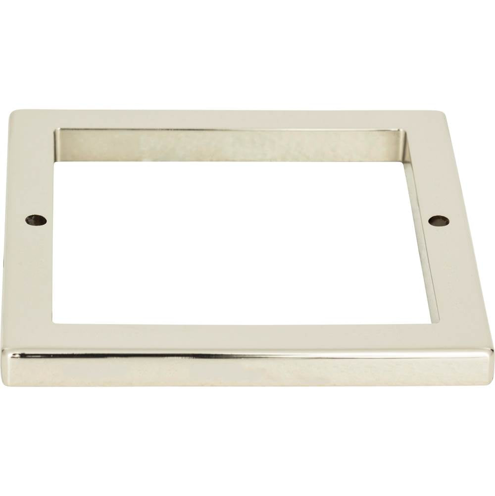 Atlas - Tableau Square Base 3 Inch Polished Nickel - Polished Nickel