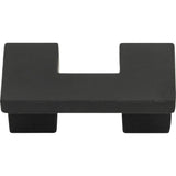 Atlas - U Turn Knob 1 1/4 Inch (c-c) Matte Black - Matte Black
