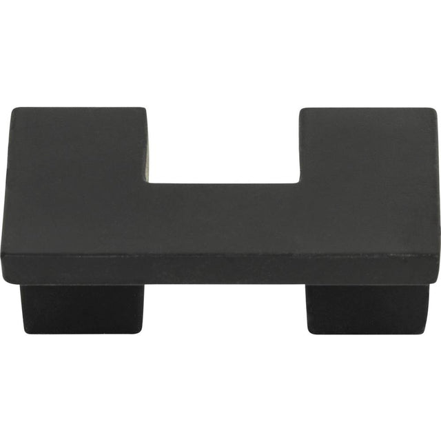 Atlas - U Turn Knob 1 1/4 Inch (c-c) Matte Black - Matte Black