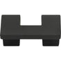 Atlas - U Turn Knob 1 1/4 Inch (c-c) Matte Black - Matte Black