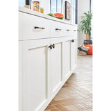 Distressed Oval Knob 1 11/16 Inch Antique Bronze