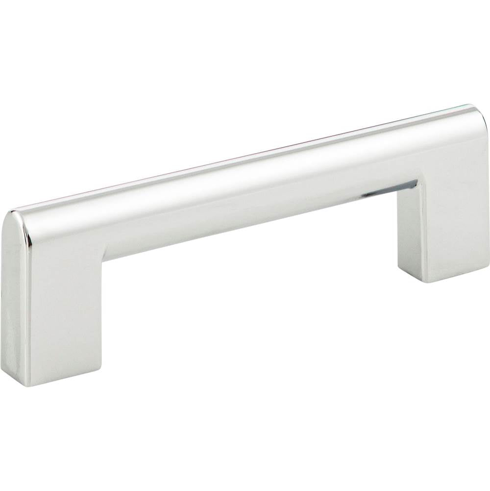 Round Rail Pull 3 3/4 Inch Matte Black