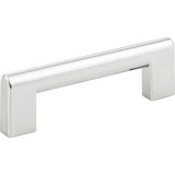 Round Rail Pull 3 3/4 Inch Matte Black