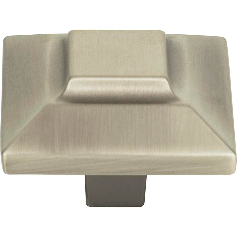 Atlas - Trocadero Large Square Knob 1 1/2 Inch Pewter - Pewter