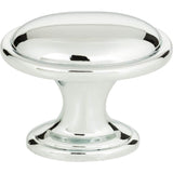 Atlas - Austen Oval Knob 1 5/16 Inch Polished Chrome - Polished Chrome