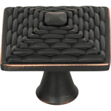 Atlas - Mandalay Square Knob 1 1/4 Inch Venetian Bronze - Venetian Bronze