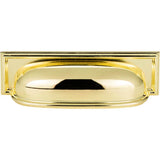 Atlas - Campaign Rope Cup Pull 3 3/4 Inch (c-c) Polished Brass - Polished Brass