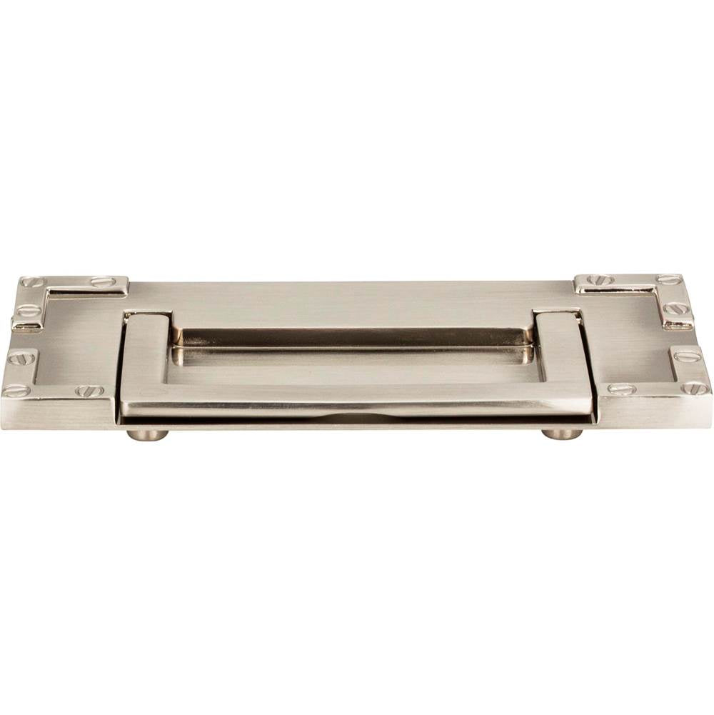 Atlas - Campaign L-Bracket Drop Pull 3 Inch (c-c) Brushed Nickel - Brushed Nickel