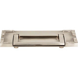 Atlas - Campaign L-Bracket Drop Pull 3 Inch (c-c) Brushed Nickel - Brushed Nickel