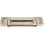Atlas - Campaign L-Bracket Drop Pull 3 Inch (c-c) Brushed Nickel - Brushed Nickel