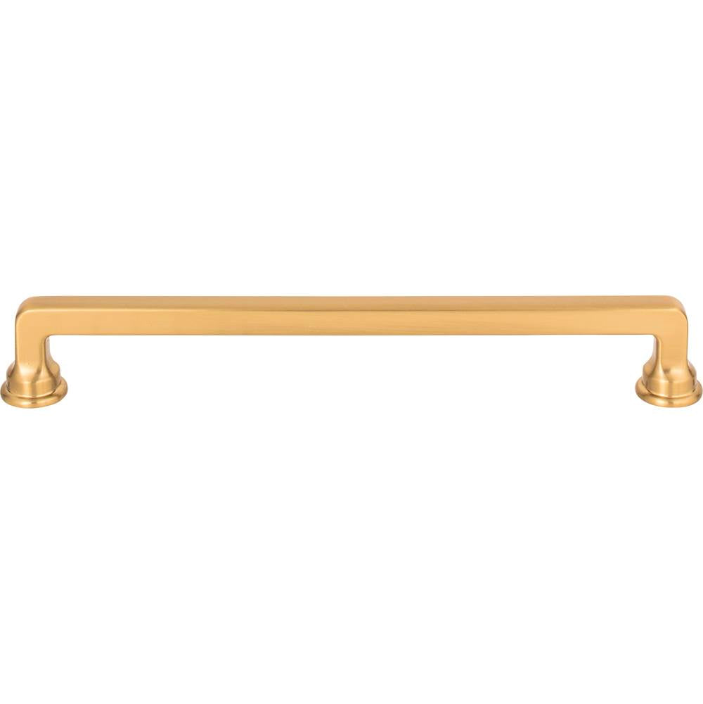 Atlas - Oskar Pull 7 9/16 Inch (c-c) Warm Brass - Warm Brass