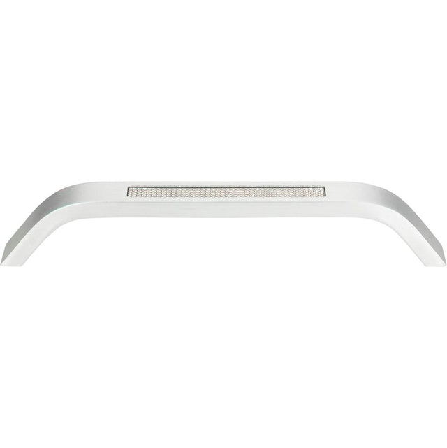 Atlas - Crystal Inset Pull 6 5/16 Inch (c-c) Matte Chrome - Matte Chrome