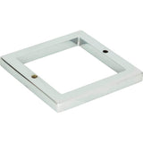 Tableau Square Base 2 1/2 Inch Brushed Nickel