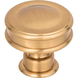 Atlas - Oskar Knob 1 1/4 Inch Warm Brass - Warm Brass