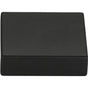 Atlas - Thin Square Knob 1 1/4 Inch Matte Black - Matte Black
