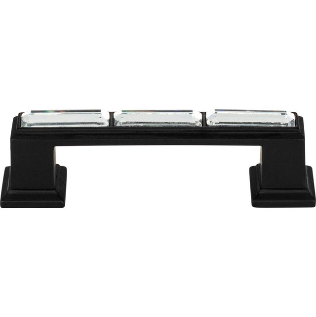 Atlas - Legacy Crystal Pull 3 Inch (c-c) Matte Black - Matte Black
