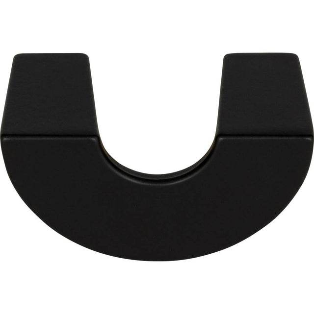Atlas - Roundabout Knob 1 1/4 Inch (c-c) Matte Black - Matte Black