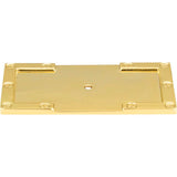 Atlas - Campaign L-Bracket Backplate 3 11/16 Inch Polished Brass - Polished Brass