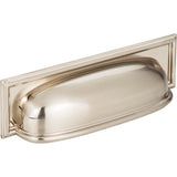 Campaign Rope Cup Pull 3 3/4 Inch (c-c) Brushed Nickel