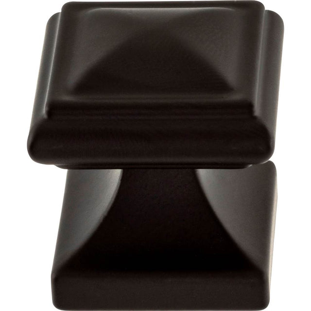 Atlas - Wadsworth Knob 1 1/4 Inch Matte Black - Matte Black