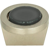 Spa Black Round Knob 1 1/4 Inch Brushed Nickel
