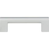 Atlas - Round Rail Pull 3 3/4 Inch (c-c) Matte Chrome - Matte Chrome