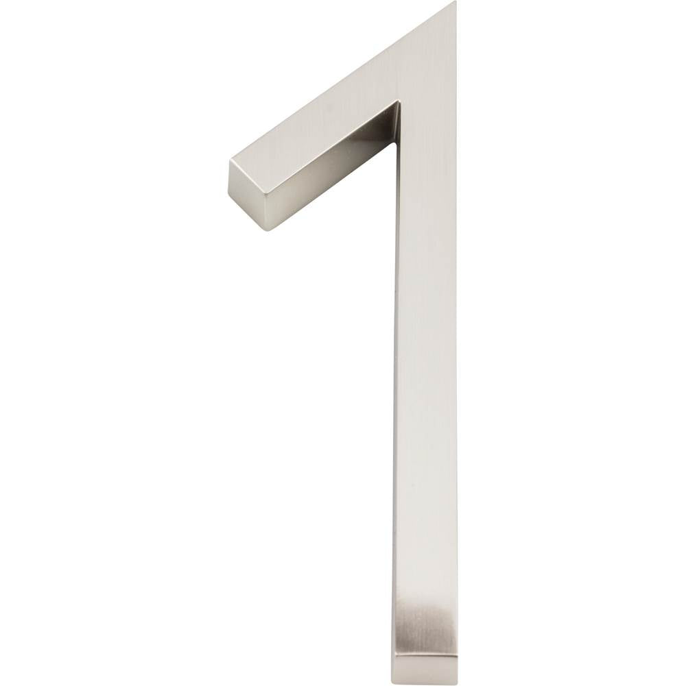 Atlas - Modern Avalon No.1 6 Inch Brushed Nickel - Brushed Nickel