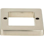 Atlas - Tableau Square Base 1 7/16 Inch Brushed Nickel - Brushed Nickel