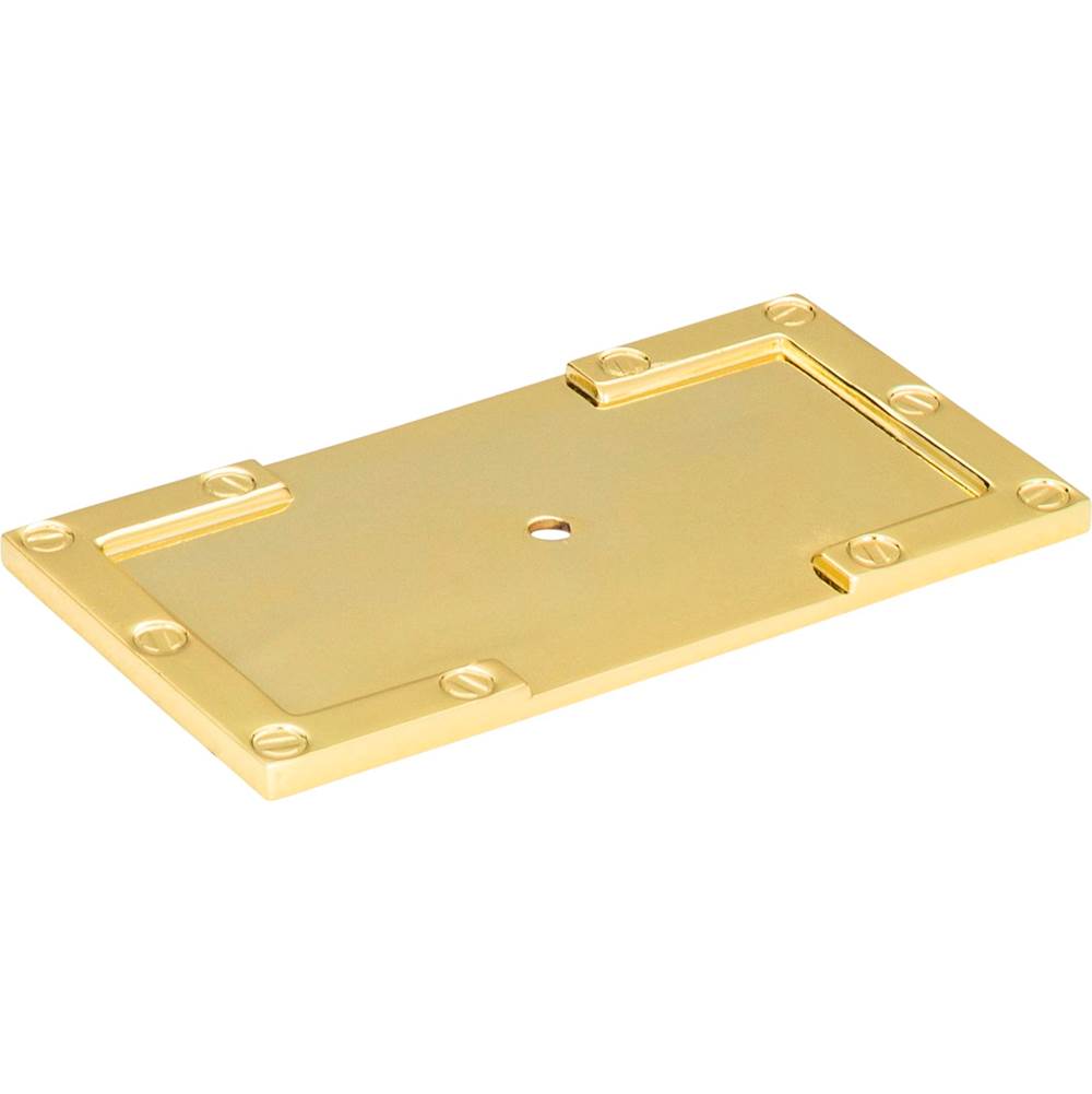 Campaign L-Bracket Backplate 3 11/16 Inch Brushed Nickel