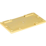 Campaign L-Bracket Backplate 3 11/16 Inch Brushed Nickel