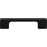 Atlas - Thin Square Pull 3 3/4 Inch (c-c) Matte Black - Matte Black
